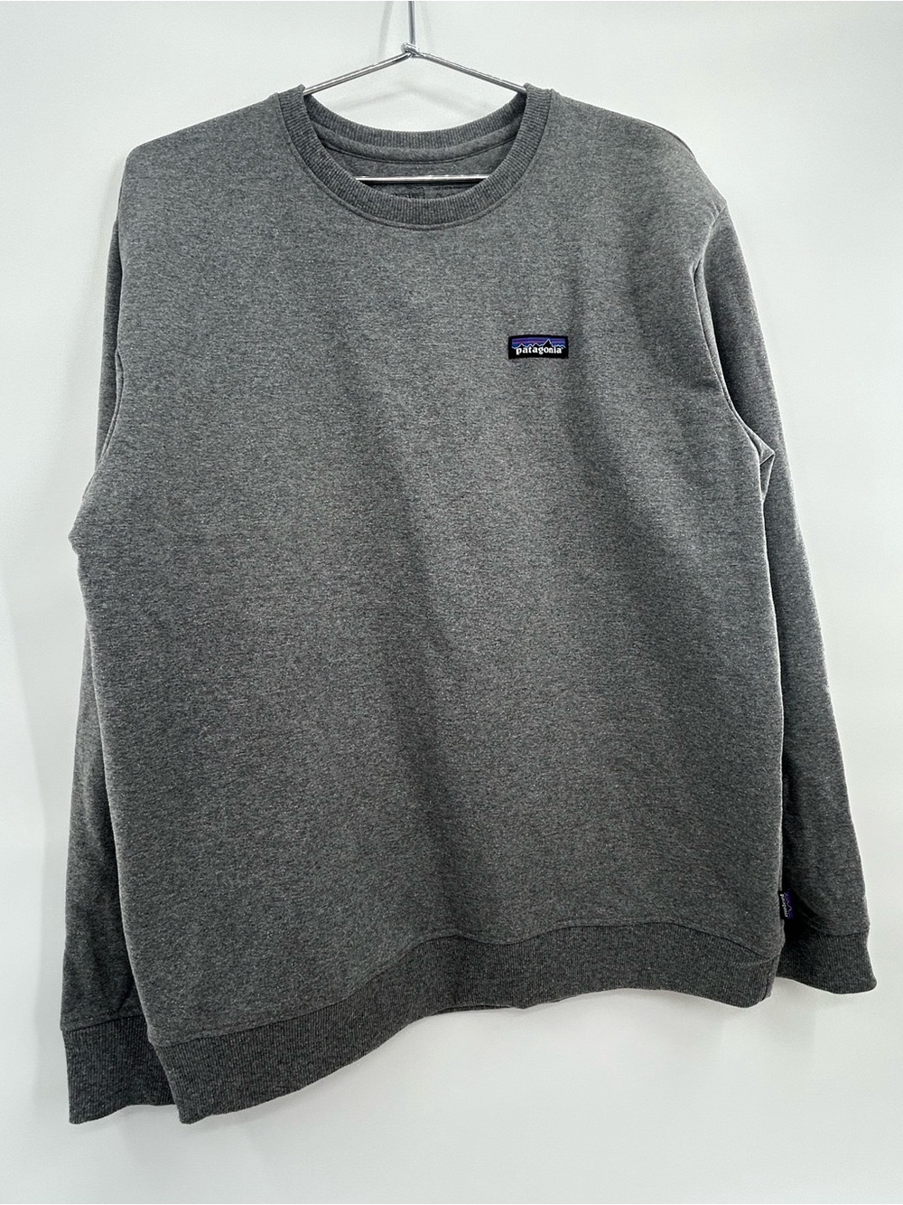 Patagonia Sweatshirt Large Men's Uprisal Crew Pullover Gray Logo Outdoor